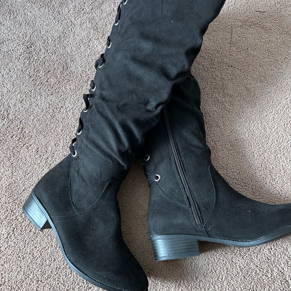 SO Black Over the Knee Boots